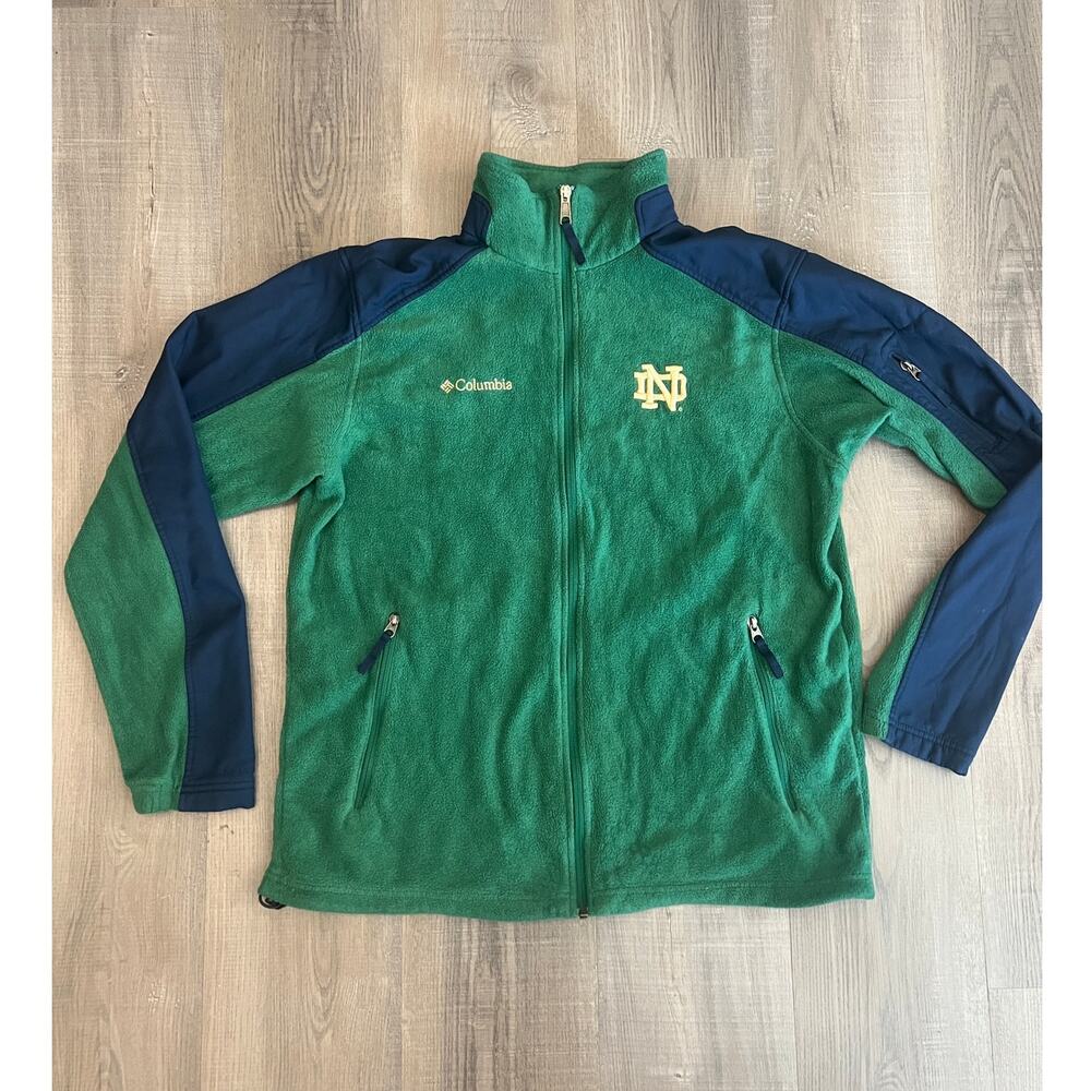 Notre Dame Fighting Irish Columbia Embroidered Fleece Full Zip